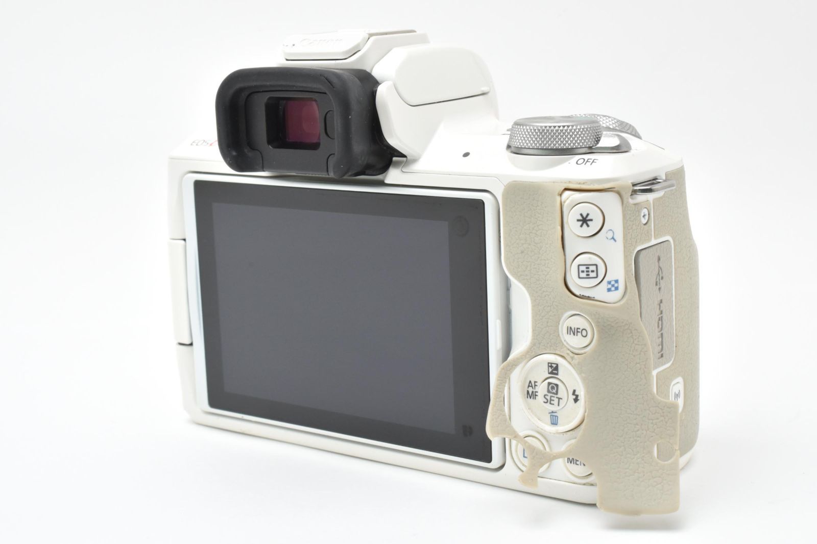 ☆ジャンク☆ キヤノン Canon EOS Kiss M EF-M 22 IS STMホワイト