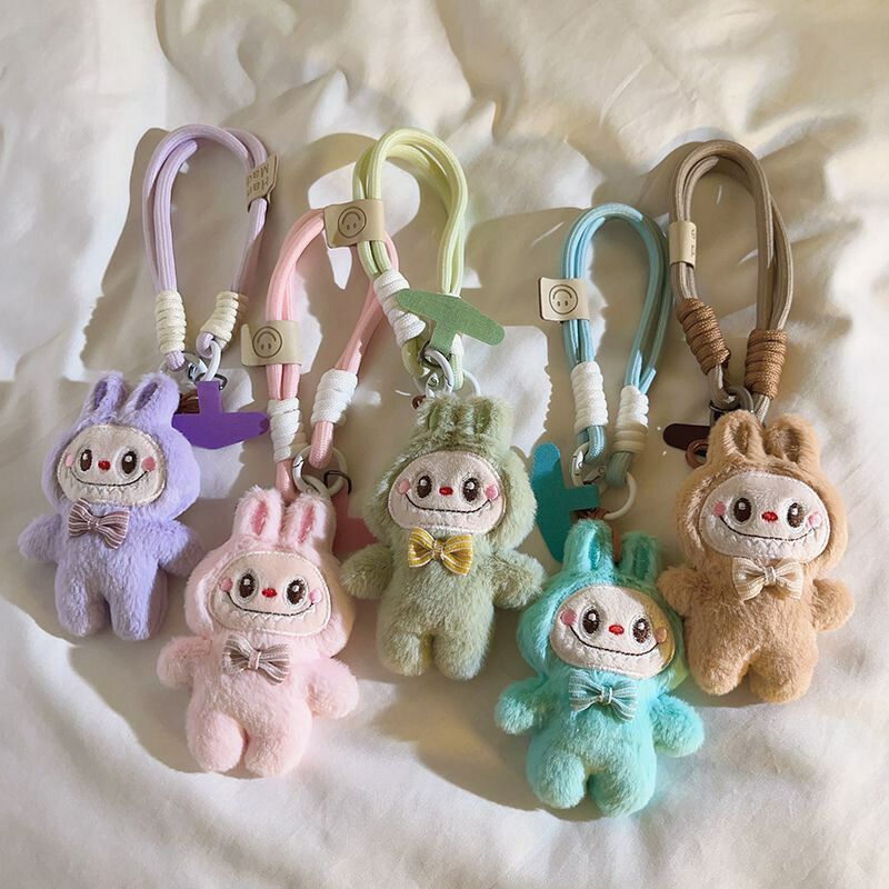 ラブブ風 ぬいぐるみストラップ スマホストラップ 携帯ストラップ