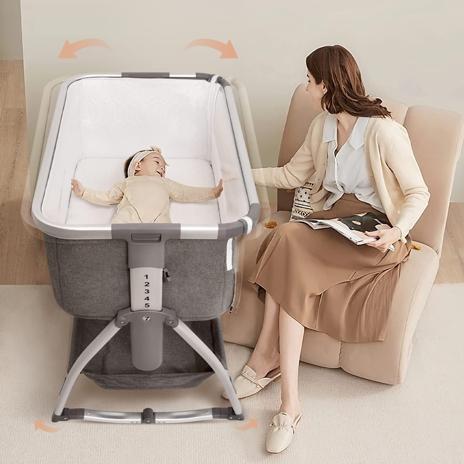 16日まで限定 ベビーベッド 添い寝ベット Maydolly 折りたたみベット