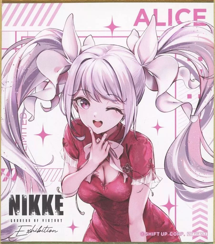 中古】紙製品 アリス ミニ色紙 「勝利の女神：NIKKE Exhibition」 入場