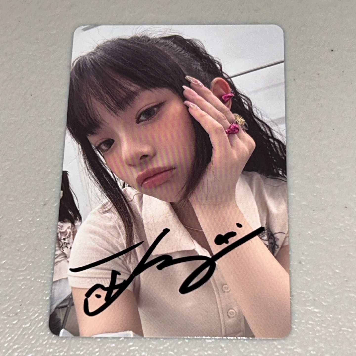 NewJeans ハニ 直筆サイン Get Up トレカ - メルカリ