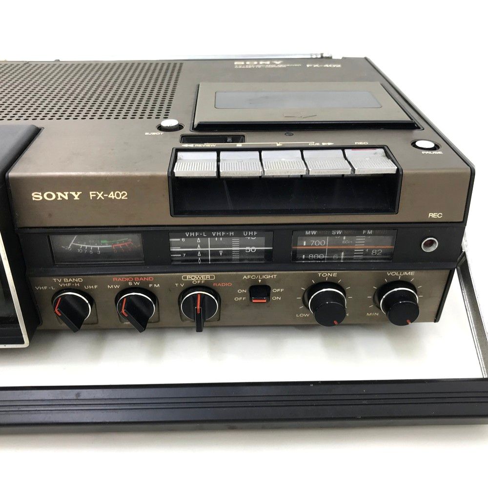 SONY ソニー FX-402 テレビ付きラジカセ 1977年製 ※ラジオのみ動作OK