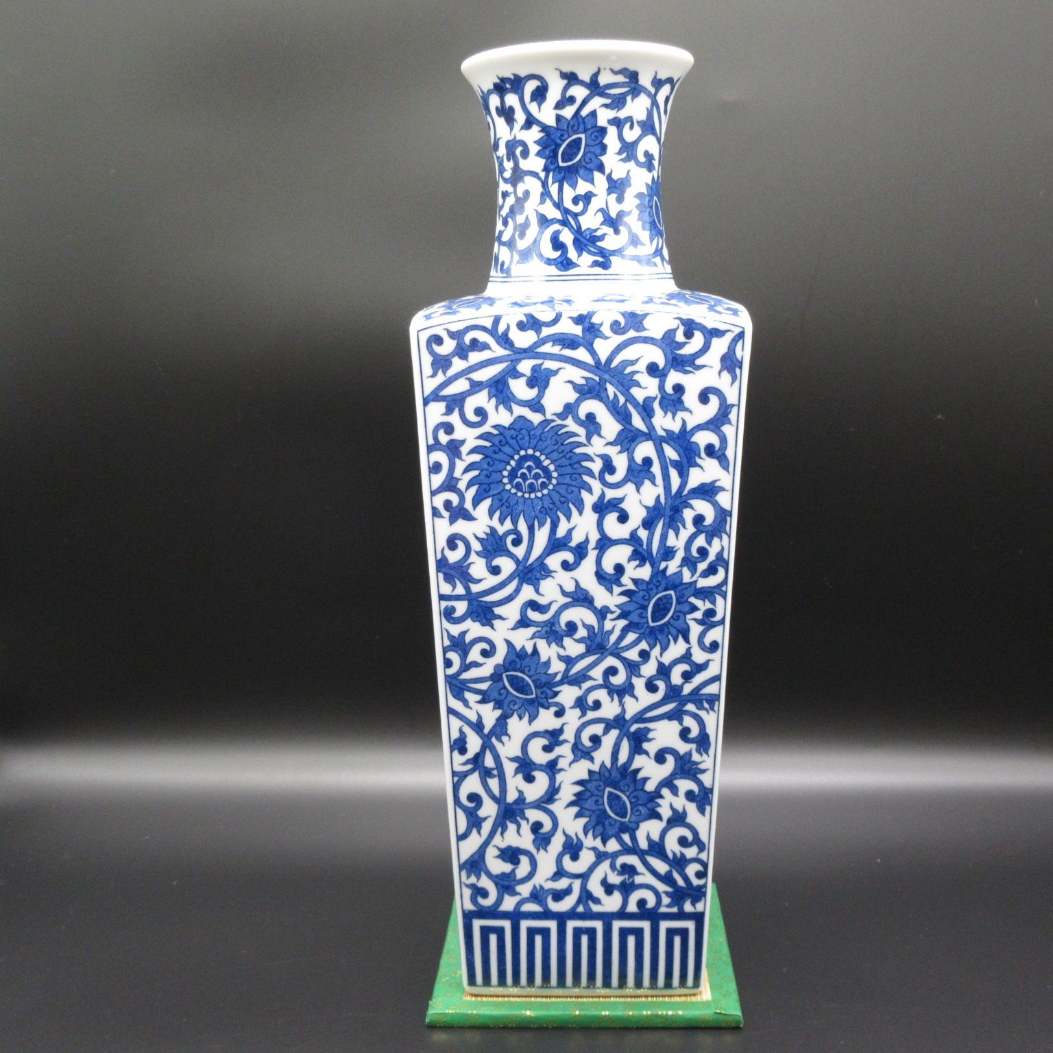 唐物 染付龍文花瓶 明時代 中国 大名品 中国明時代染付花瓶 中国美術