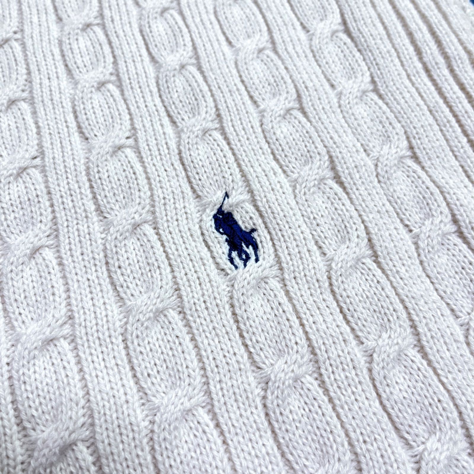 ci101 新品 RALPH LAUREN 大判 ひざ掛け 膝掛け 大きいサイズ ケーブル