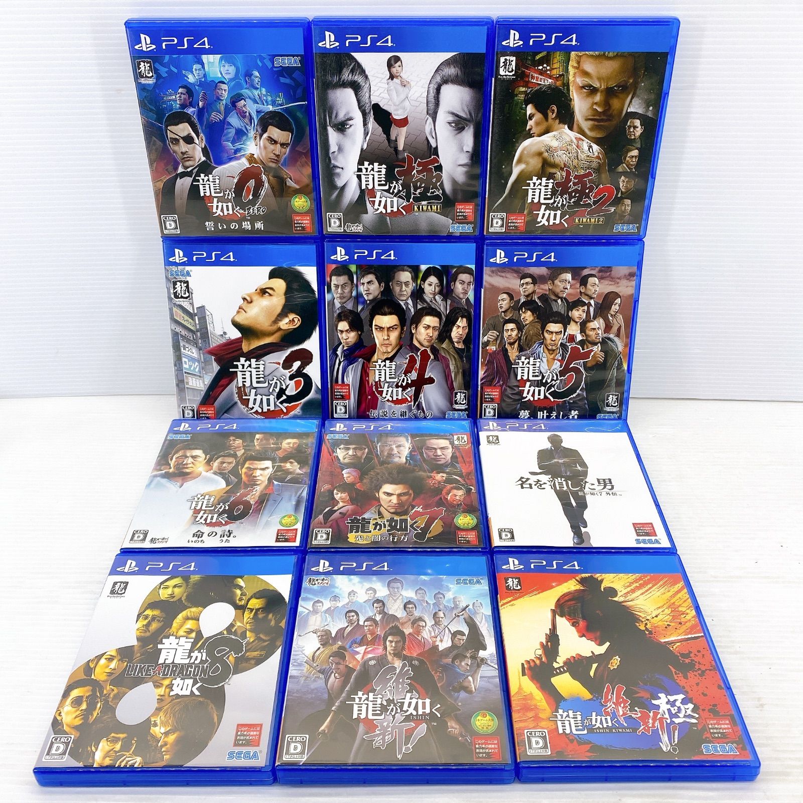 専用◇PlayStation4 龍が如く シリーズ 12本セット PS4 ソフト 中古品
