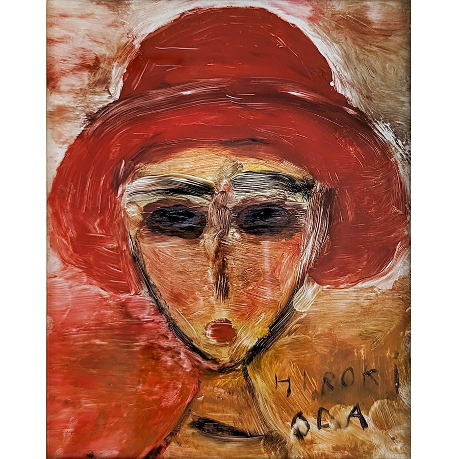 織田広喜 肉筆油彩SM【少女】二科会理事 日本芸術院会員 織田広喜 肉筆