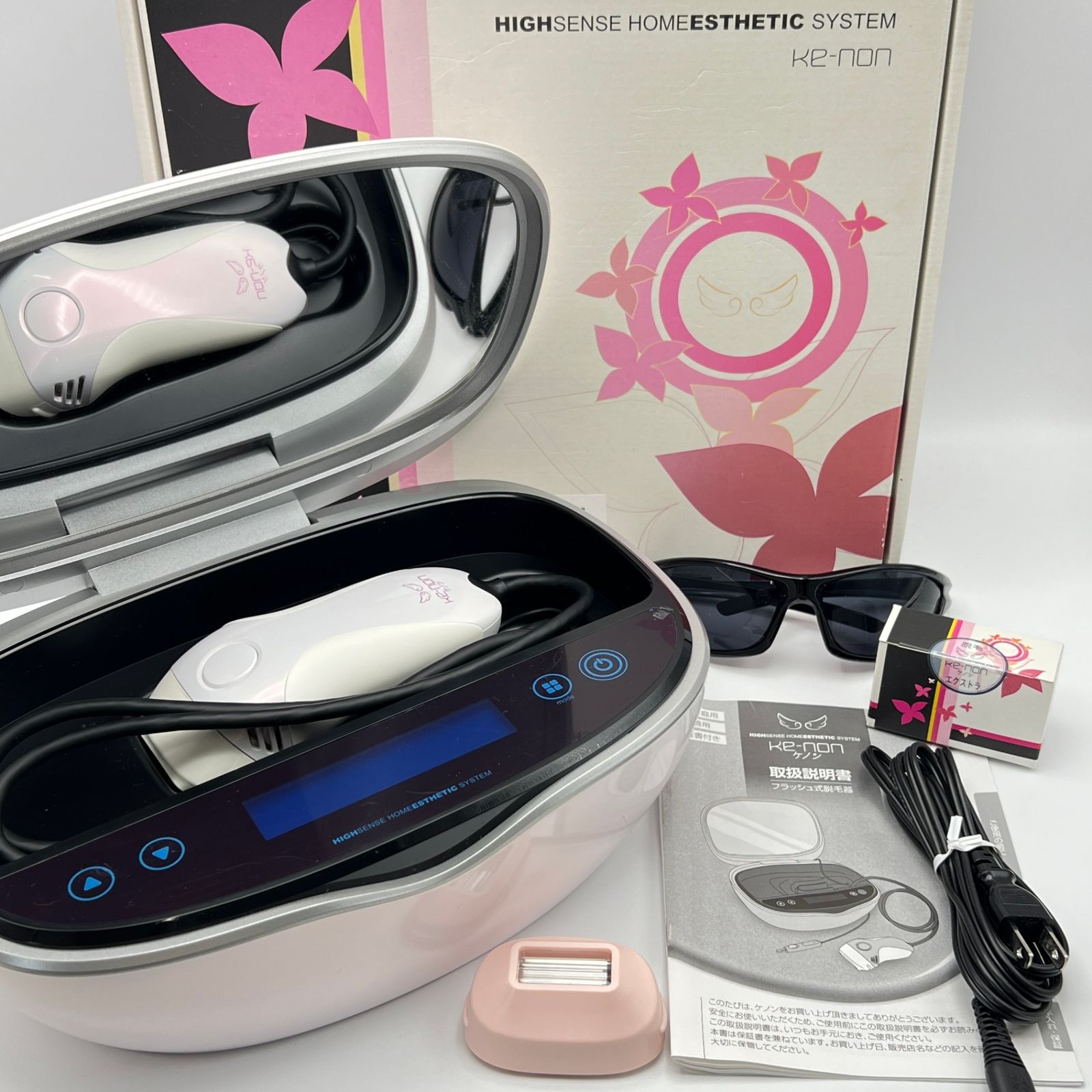 美品 ke-non 脱毛器ver.6.2 シルバー ケノン ver6.2 ショップ ケノン