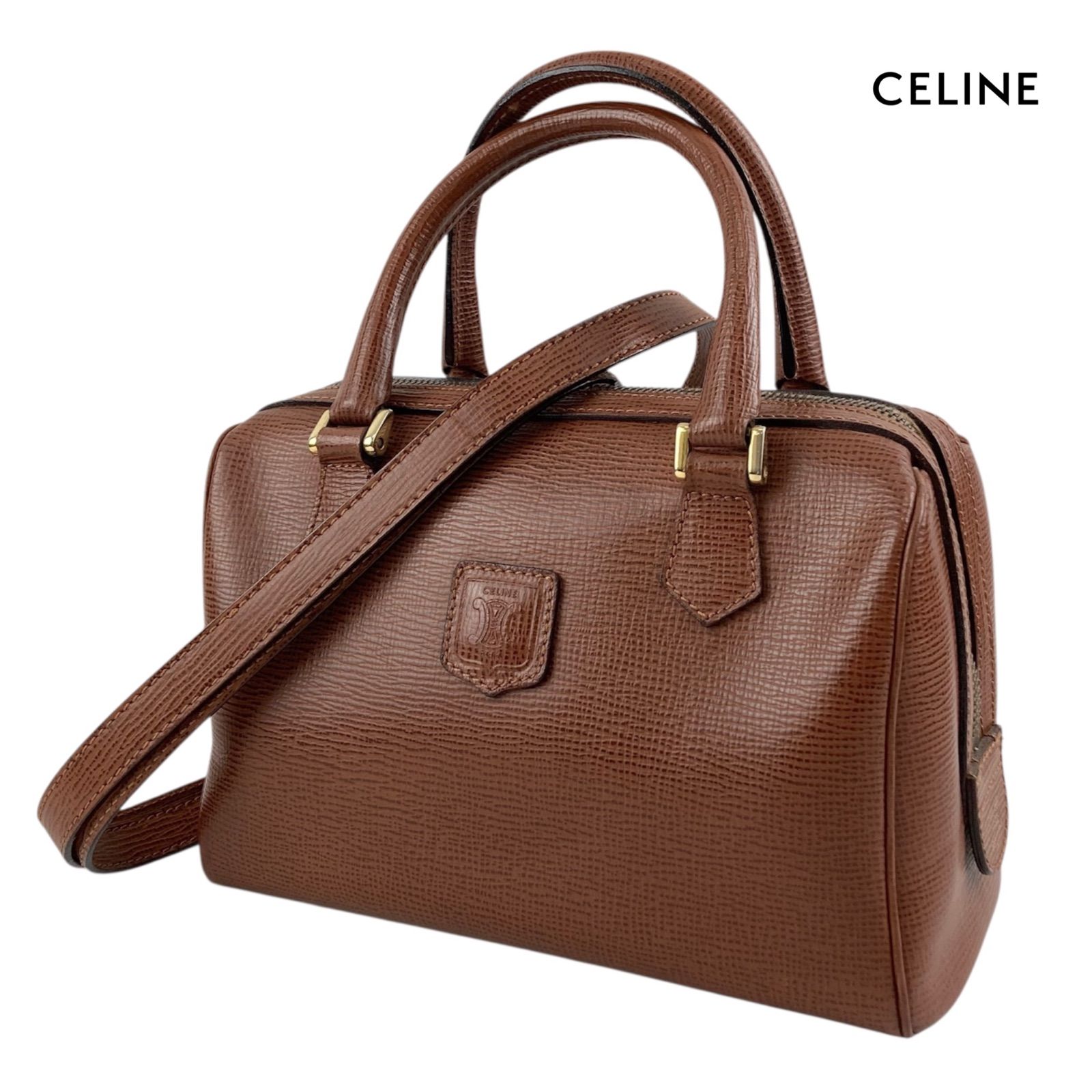 希少】CELINE セリーヌ ブラゾン ミニボストンバッグ ハンドバッグ