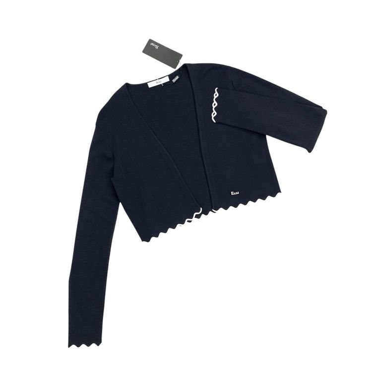 未使用品 2025SS Rene ルネ ニットボレロ カーディガン ネイビー 36