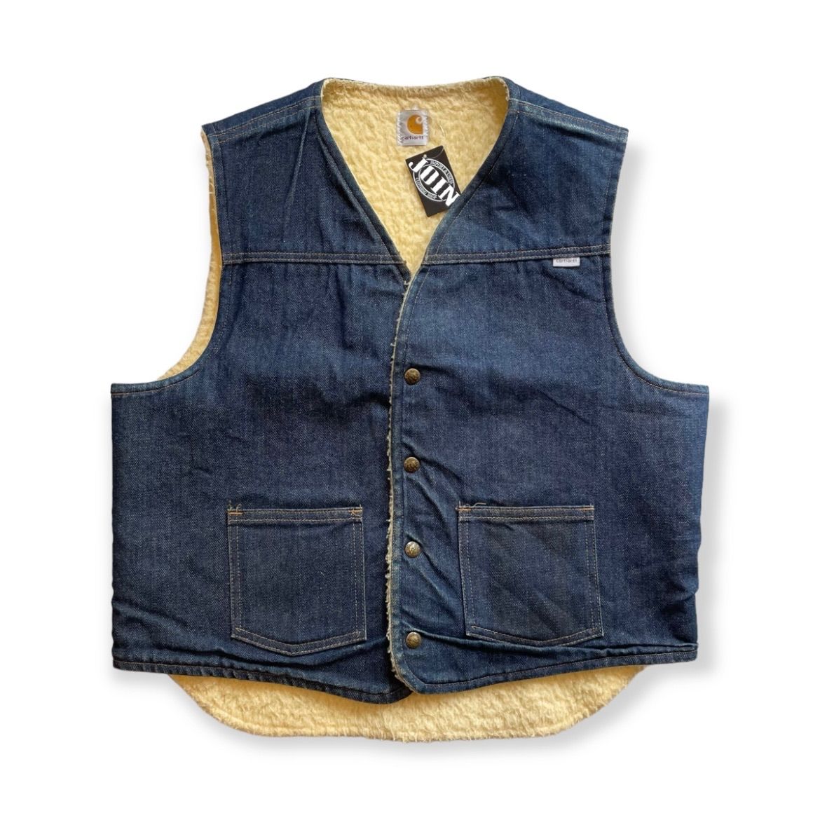 USA製 80s CARHARTT 100周年モデル デニムベスト L - メルカリ