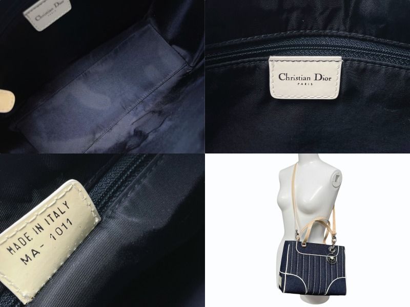 Christian Dior クリスチャンディオール ハンドバッグ MA-1011 デニム