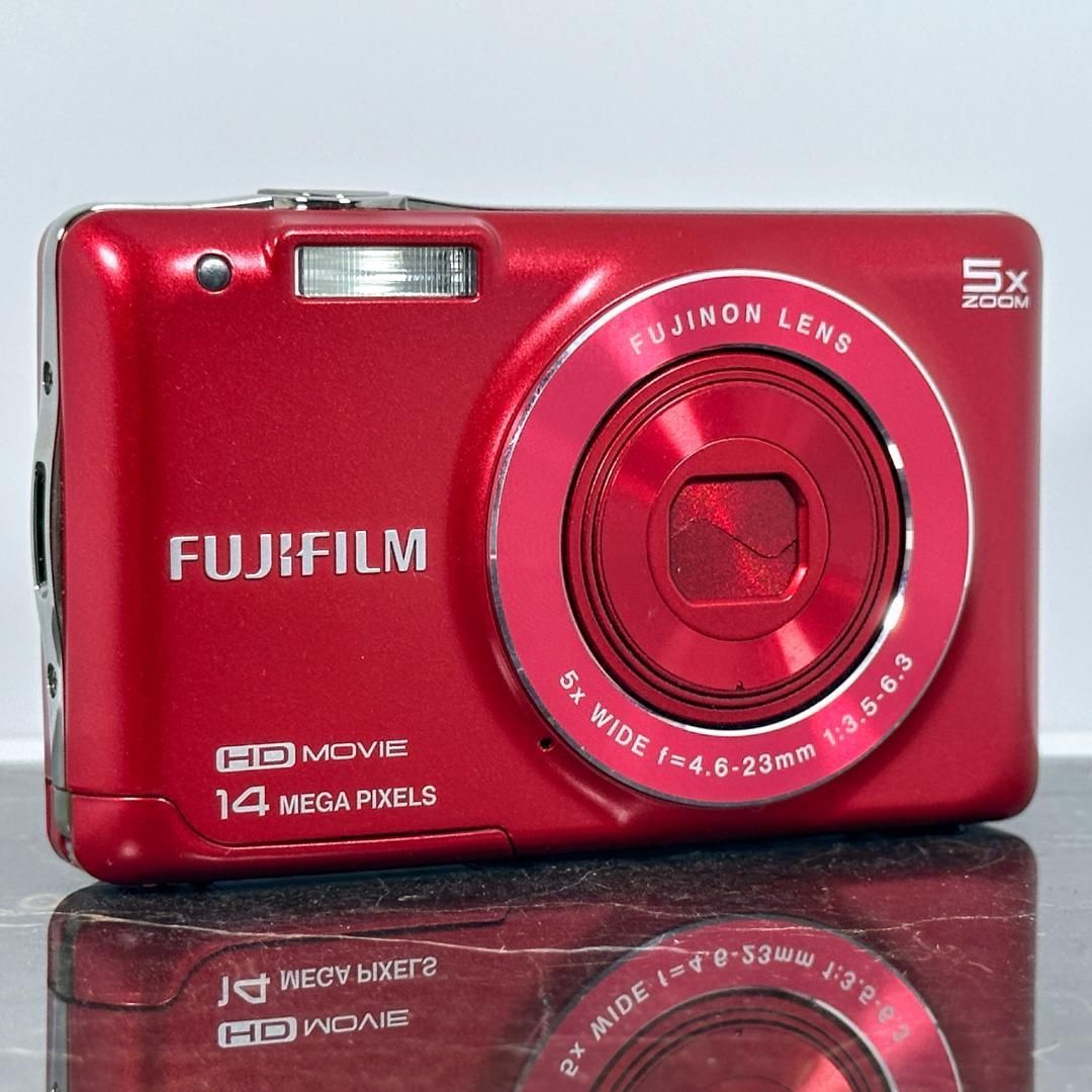 美品】FUJIFILM FinePix JX600 レッド 富士フイルム ファインピックス