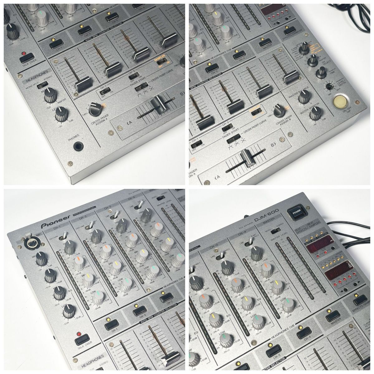 ジャンク品】Pioneer パイオニア DJM-600 4ch DJミキサー○R706236
