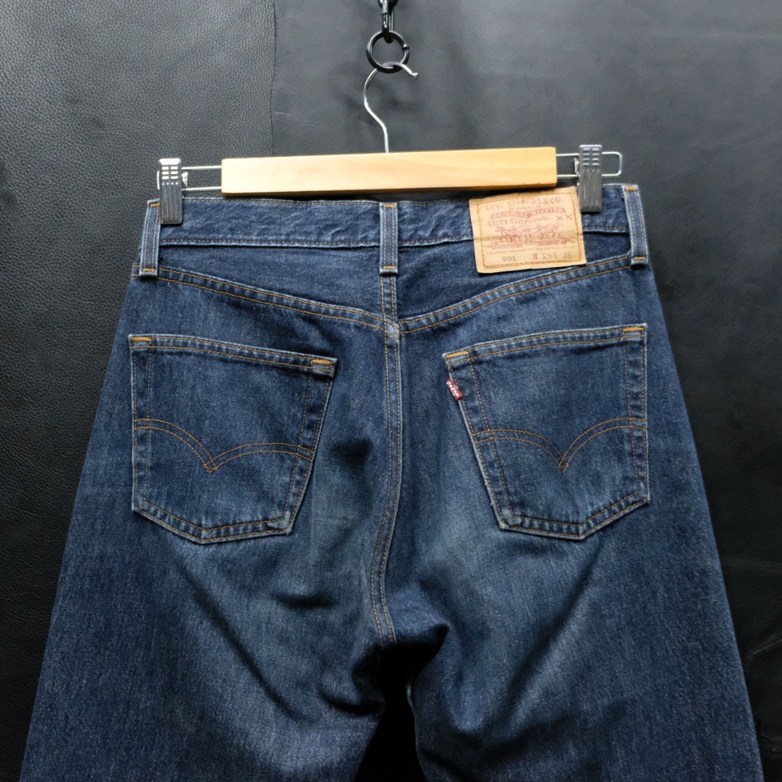 90's 米国製 Levi's 501 W29/74cm 532刻印 良色落ち ヒゲ/ハチノス