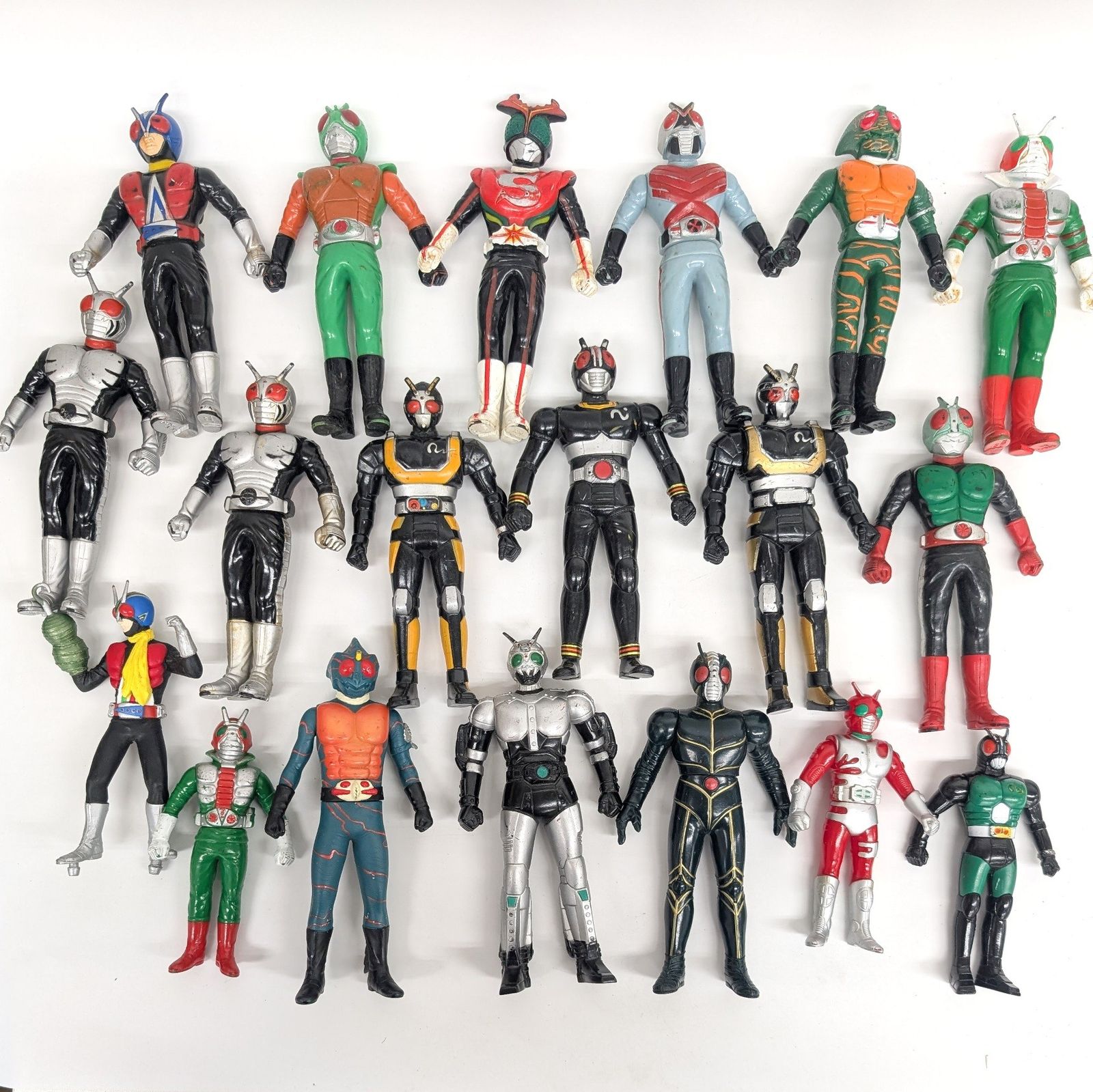 仮面ライダー フィギュア ソフビ 当時物 セット 大量 19体セット