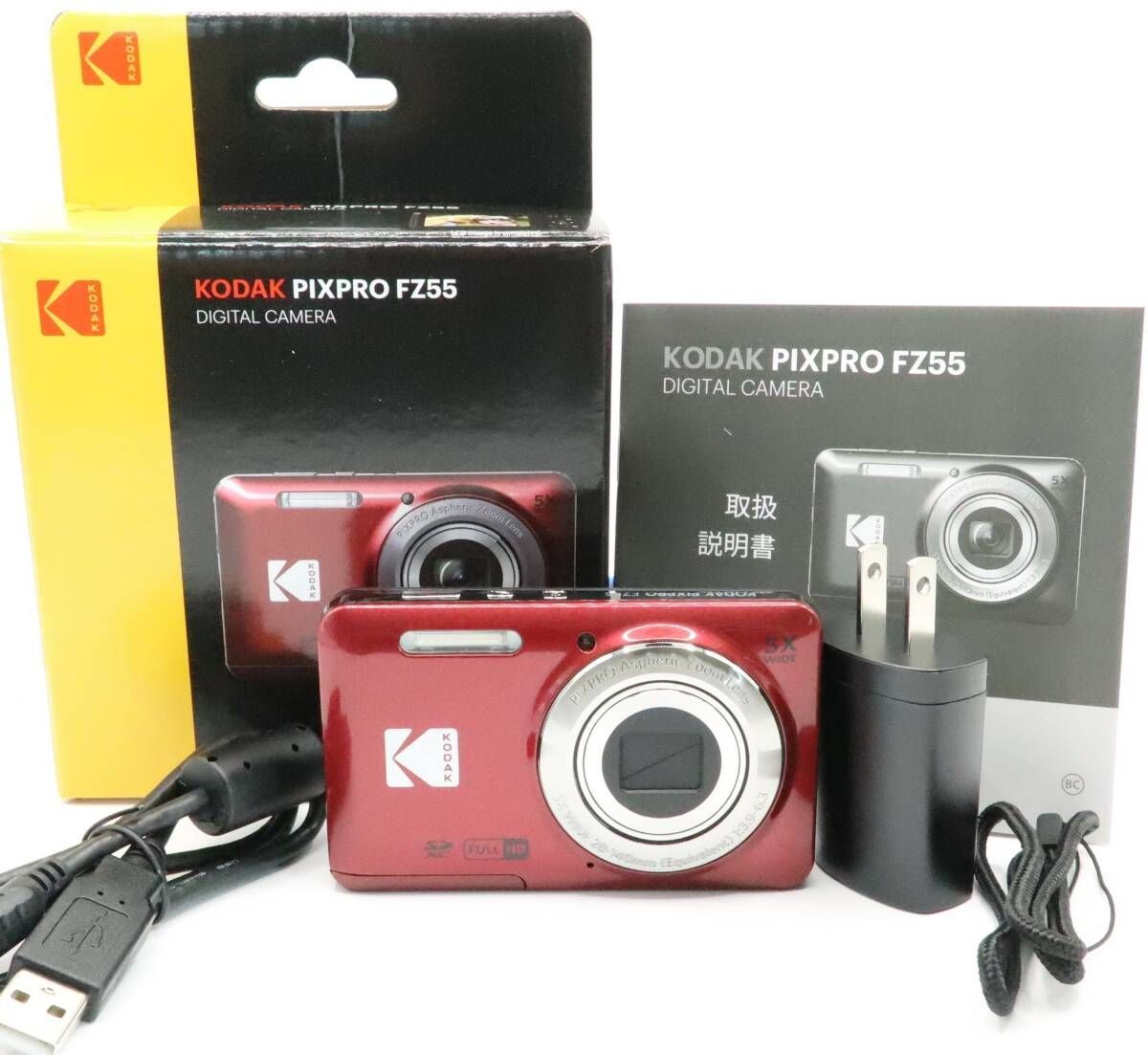 ☆極上品☆ コダック KODAK PIXPRO FZ55 レッド 元箱付 #504 - メルカリ