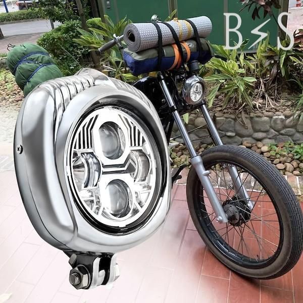 LEDヘッドライト フォグランプ ビンテージ ハーレー ショベル パン