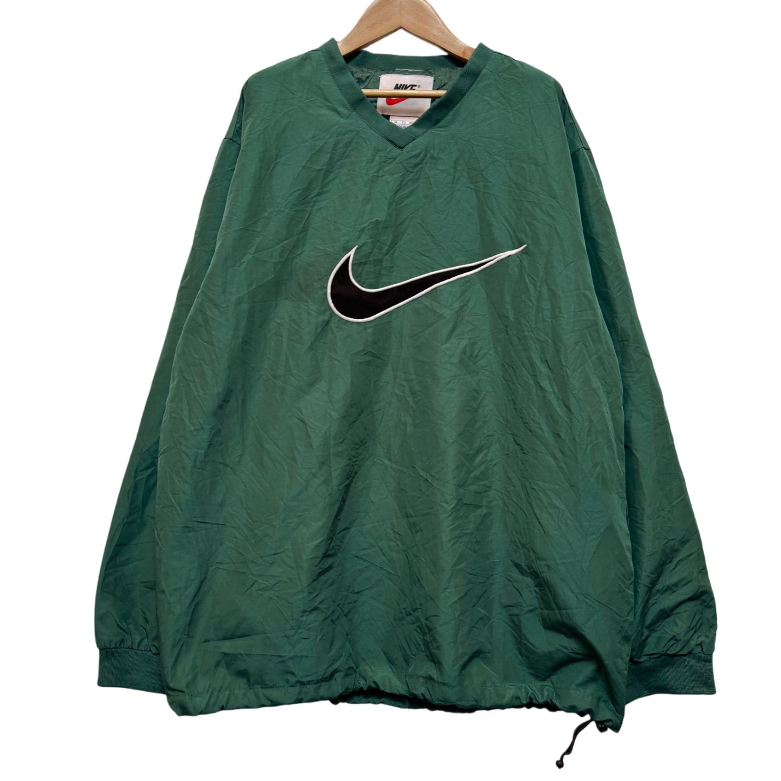 90s USA製 銀タグ NIKE ナイロンプルオーバー XLサイズ ナイキ プル