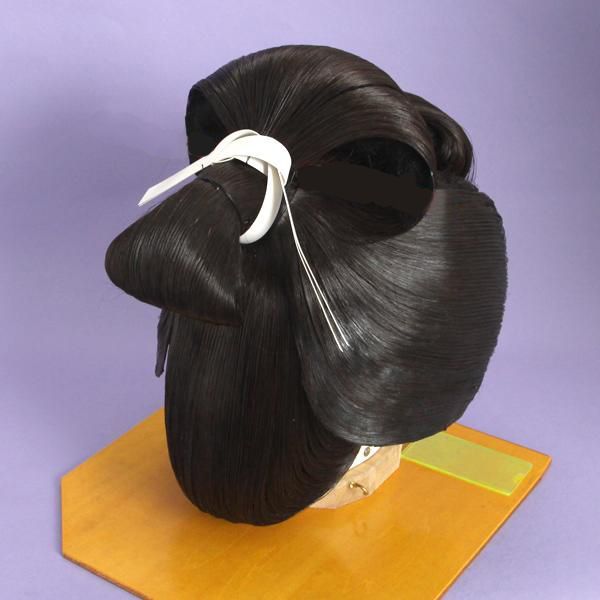 つぶし島田、日本髪かつら中古、サイズ豊富、自然色 - メルカリ