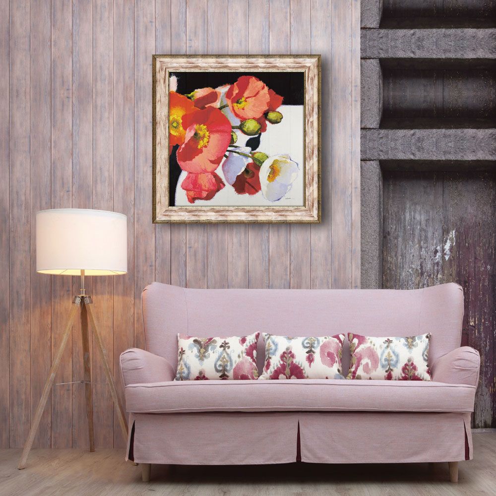 絵画 シャーリーノヴァック 花フラワーインテリア壁掛け3Lサイズ 絵画