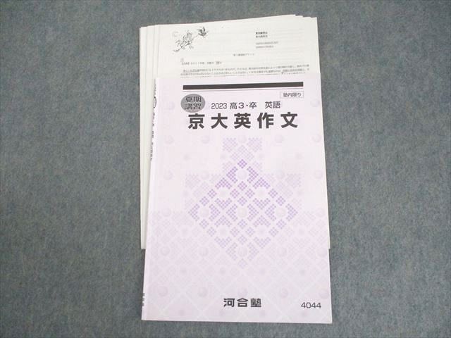 河合塾 京都大学 京大英作文 テキスト 2023 夏期 刀禰泰史 ☆ 004s0D