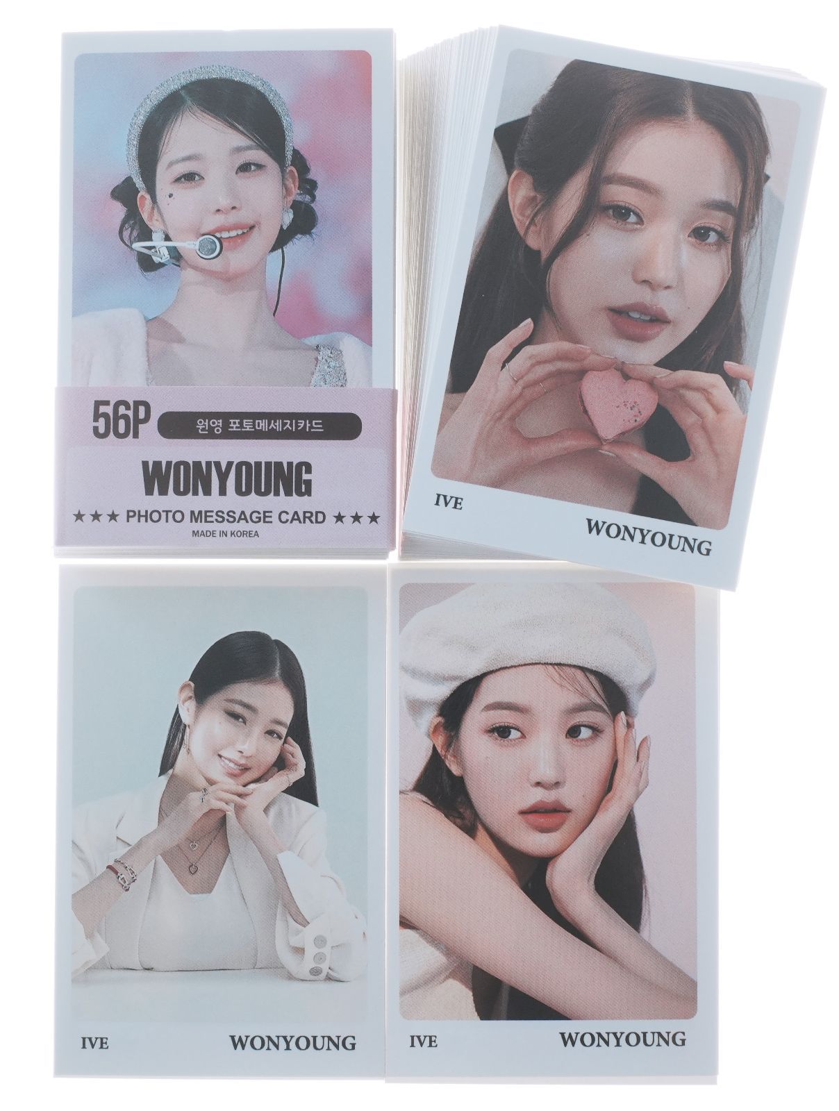 ウォニョン グッズ フォトメッセージカード 56枚 トレカ カード ミニ
