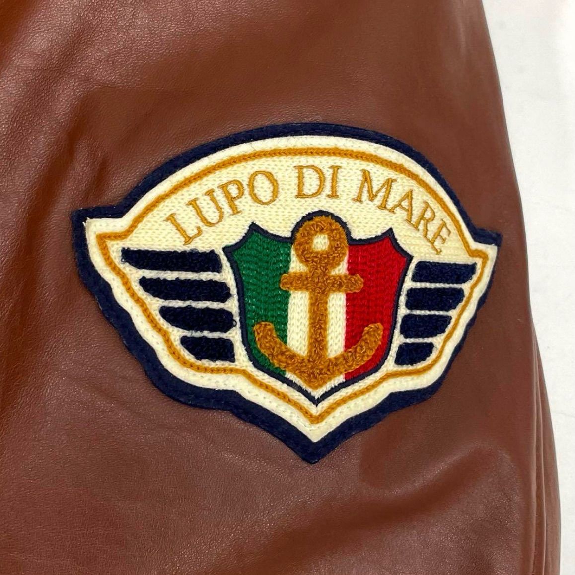 SINA COVA シナコバ 袖レザー ワッペン スタジャン ブルゾン メンズ 秋