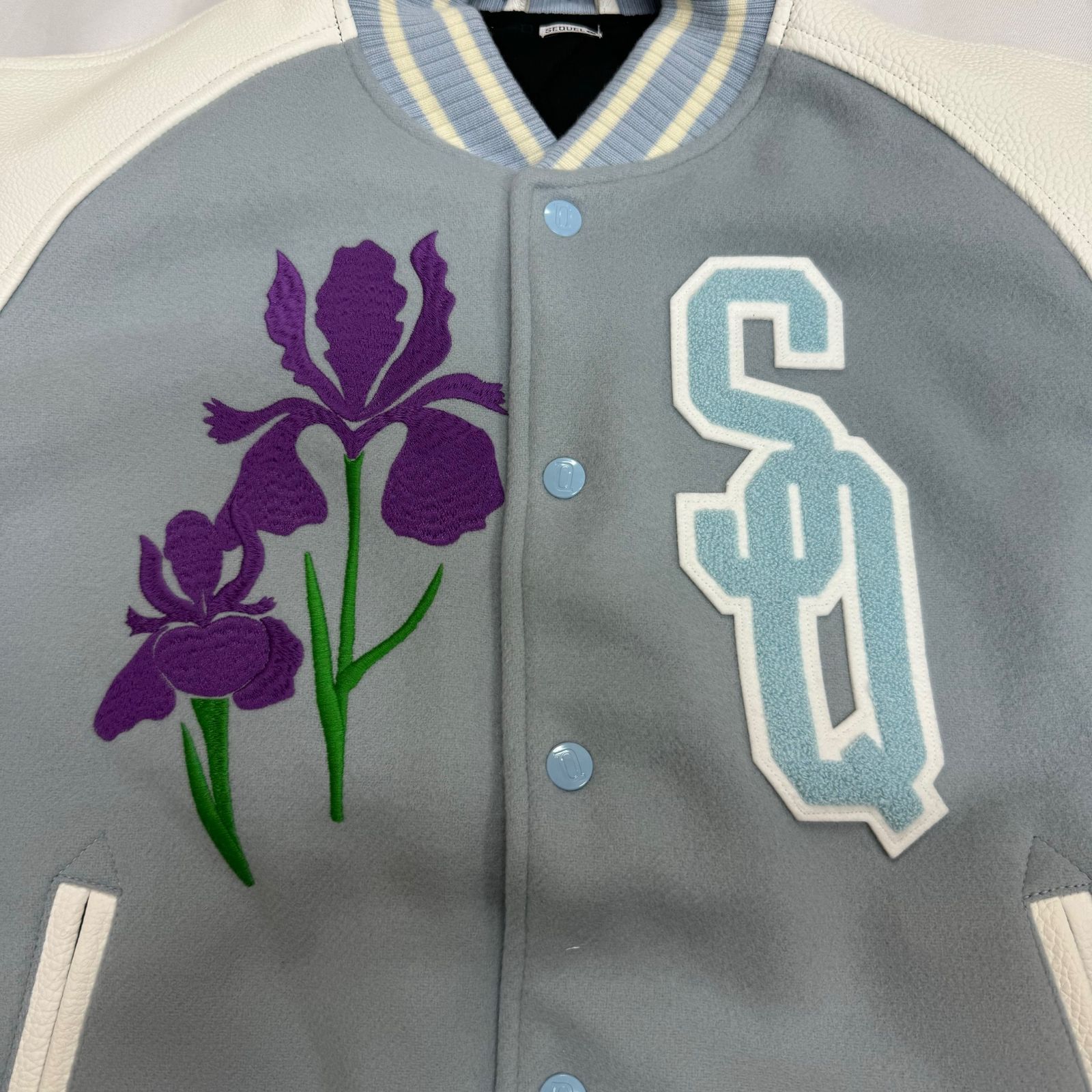 定価187000円 新品 SEQUEL 22AW VARSITY JACKET SQ-22AW-JK-06 レザー