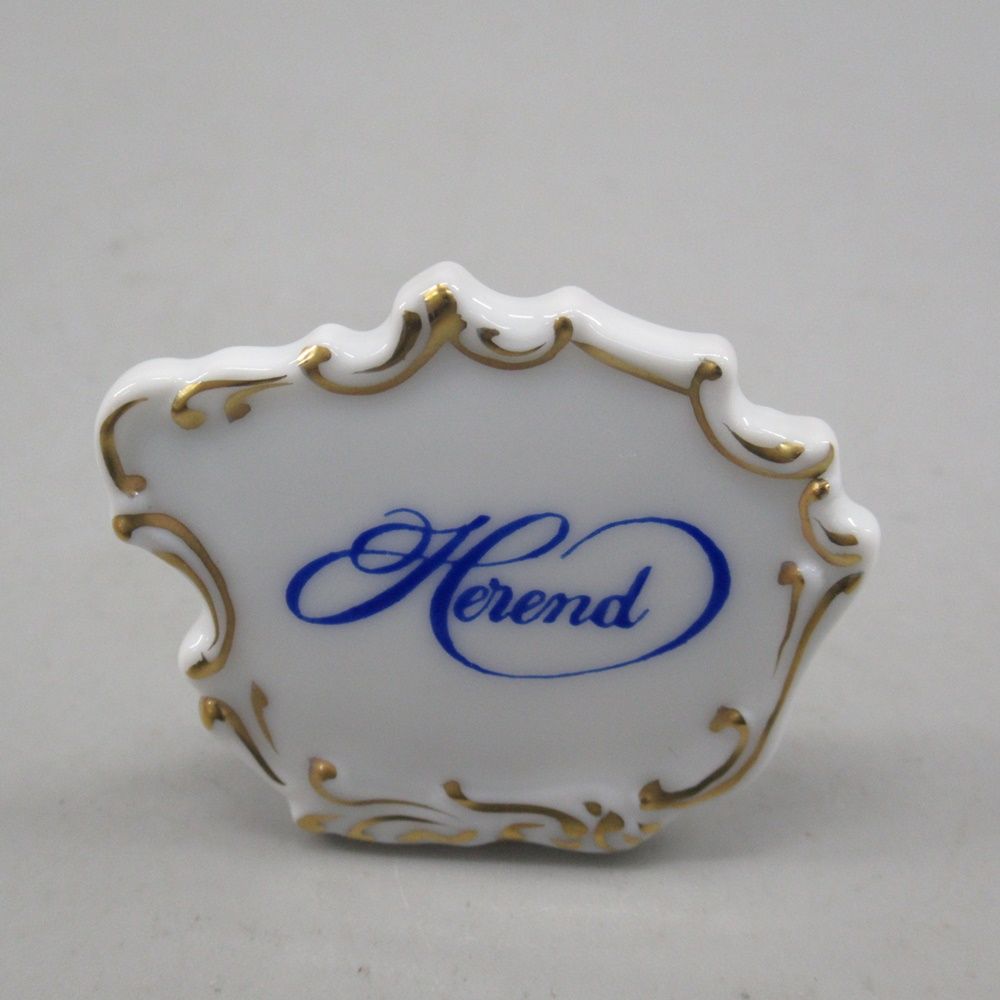 HEREND ヘレンド ヴィクトリア・ブーケ 雛人形 立ち雛 台座・箱付き