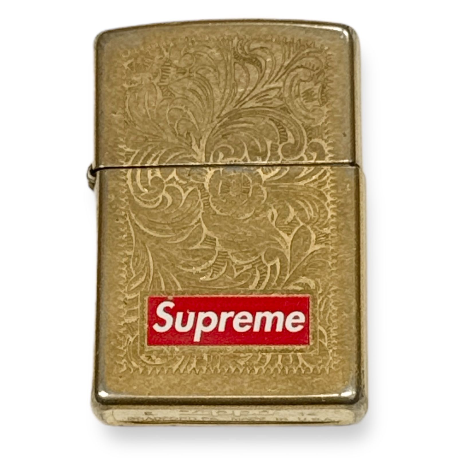 Supreme 14AW Engraved Brass Zippo オイルライター シュプリーム