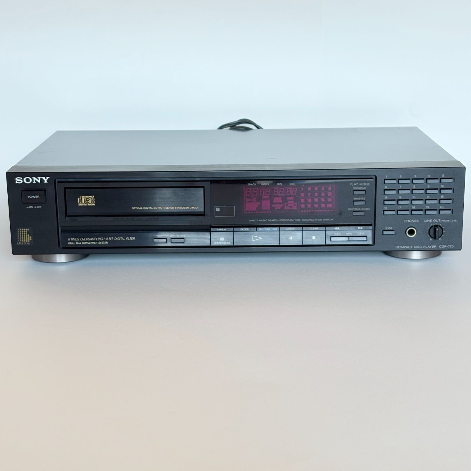 SONY CDP-770 CDプレーヤー CDデッキ (CD01525) - メルカリ