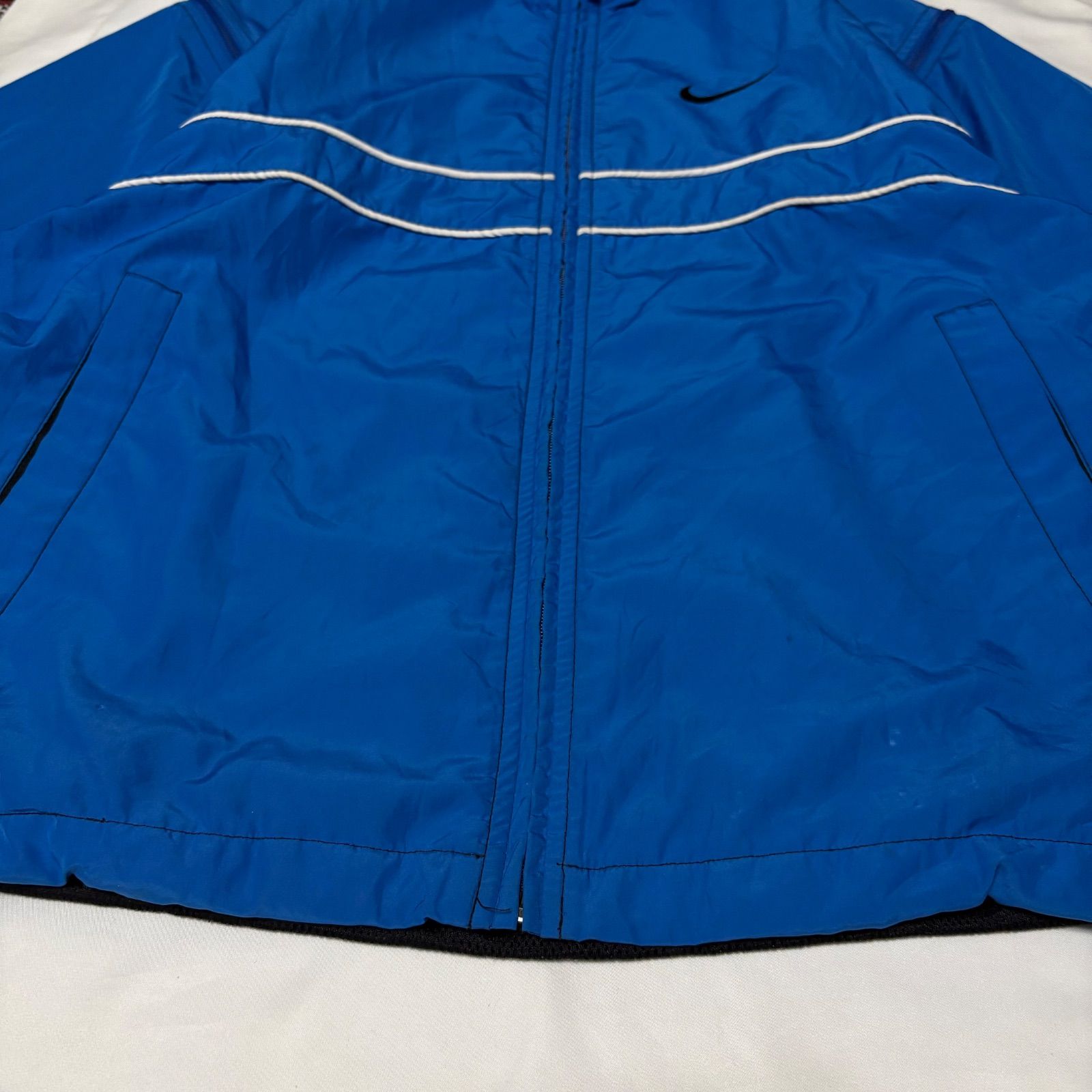 90s NIKE AGASSI 2WAY Gimmick Nylon Jacket ナイキ アガシ ギミック