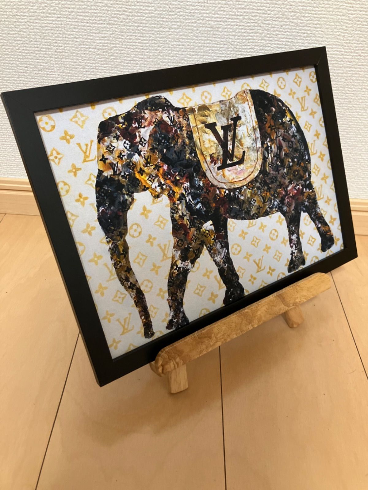 LOUIS VUITTON type☆A4額装済オマージュアートインテリアポスター#905