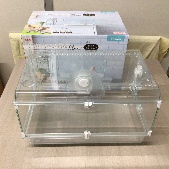 ハムスター飼育セット GEX グラスハーモニー450Plus と 飼育に必要な物