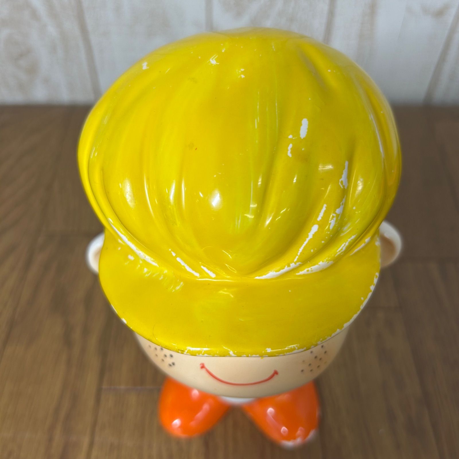 昭和レトロ 水森亜土 陶器 亜土ちゃん 貯金箱 キャラクター あどちゃん