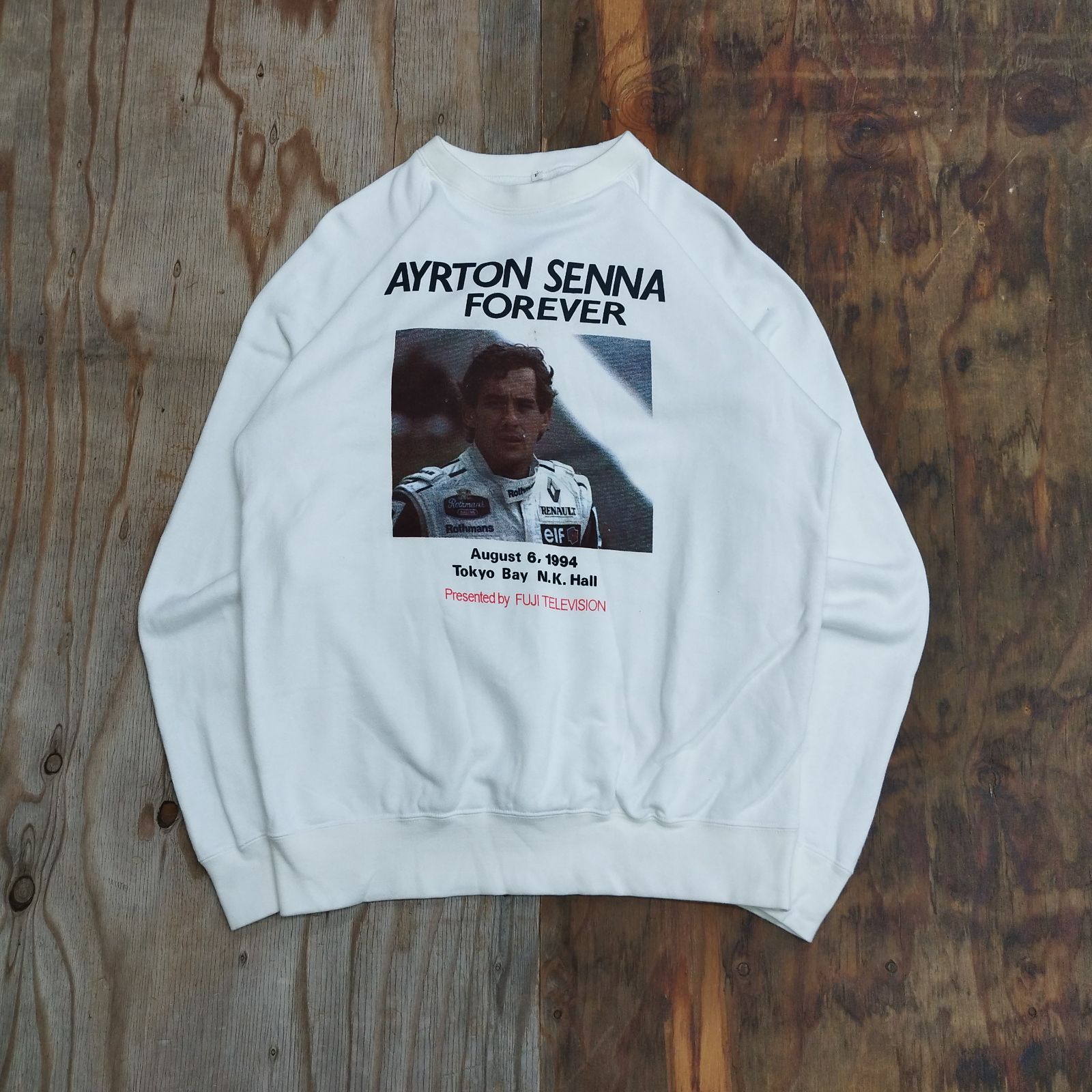 AYRTON SENNA アイルトンセナ 90s 古着 VINTAGE フジテレビ 追悼