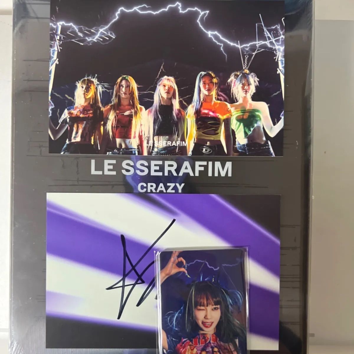 ルセラフィム チェウォン 直筆サイン入りポストカード アメリカ限定盤