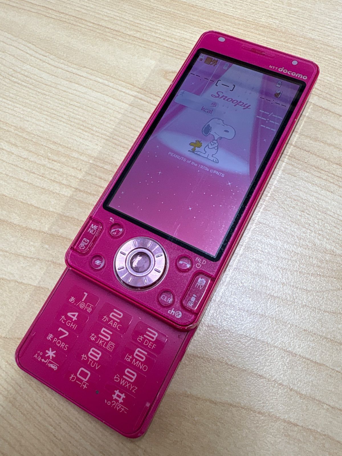 NTT docomo ピンク スライド式携帯電話 P-03D - メルカリ