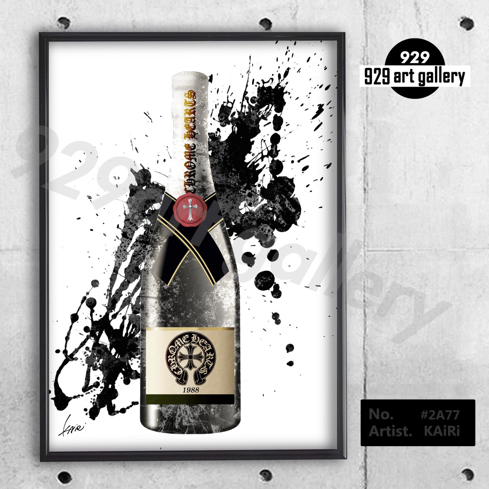 CHROMEHEARTS type☆A4額装済オマージュアートインテリアポスター#277