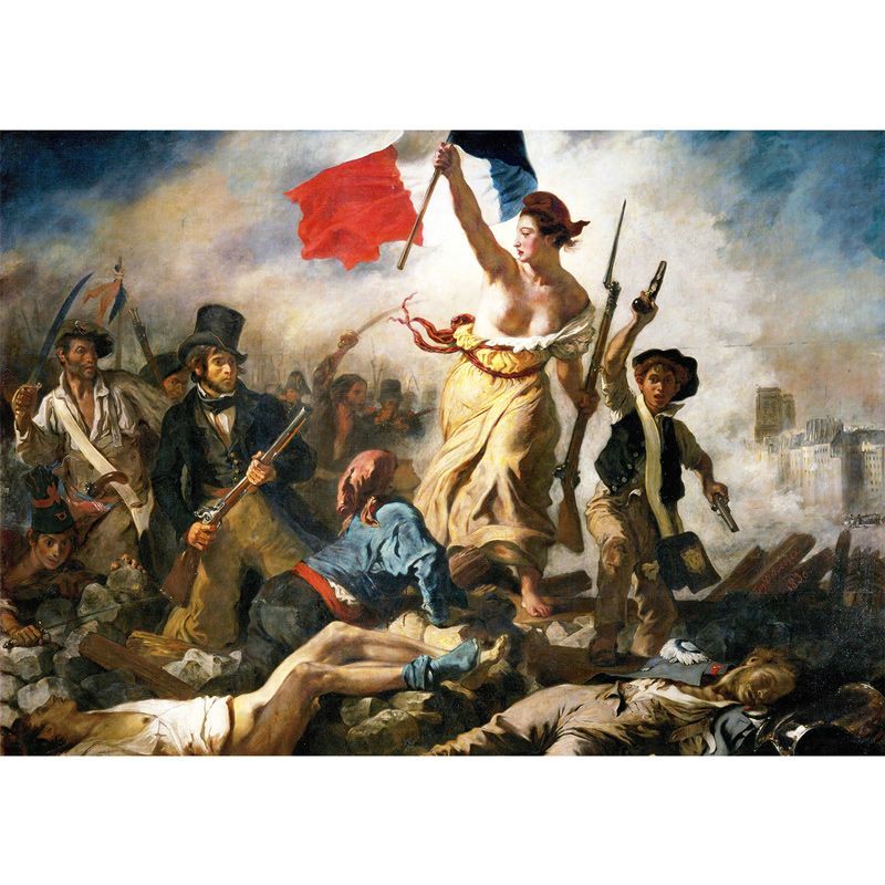 A4サイズ ドラクロワ ポスター 民衆を導く自由の女神 ウジェーヌ