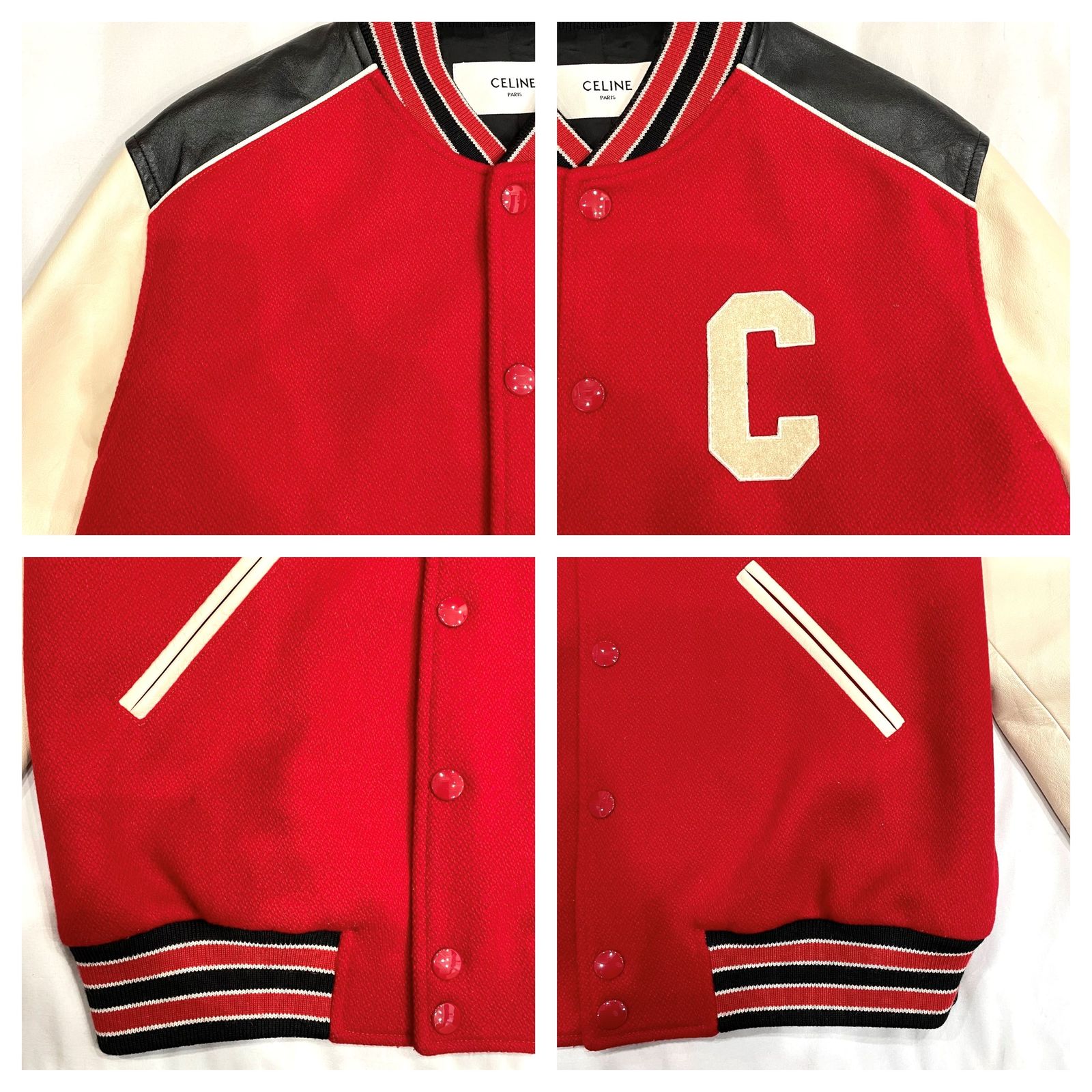 CELINE セリーヌ テディ ジャケット Cロゴ クラシック ブルゾン