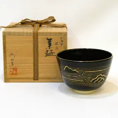 T 114 抹茶碗 龍田川・桐山作 ( 鵬雲斎大宗匠箱書 ) T 114 抹茶碗 龍