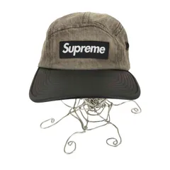 Supreme Denim Leather Visor Camp Cap Supreme - Denim Leather Visor