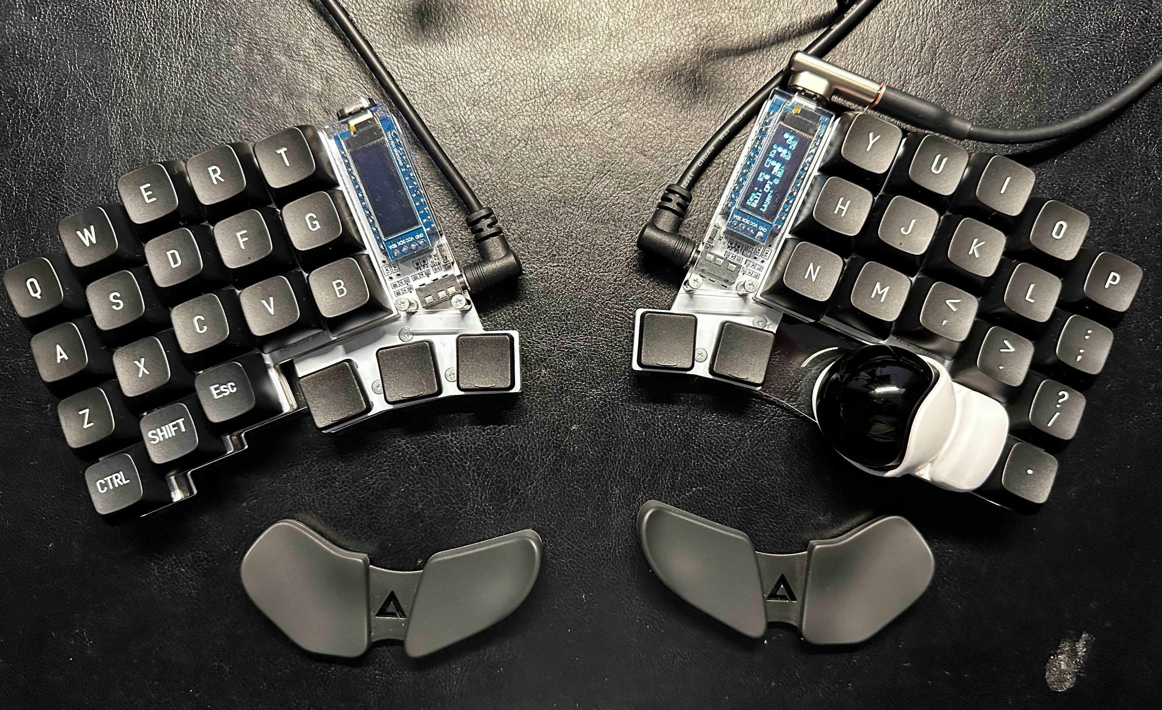 Keyball39 ハンダ付け済み 基板 LED トッププレートセット Keyball39