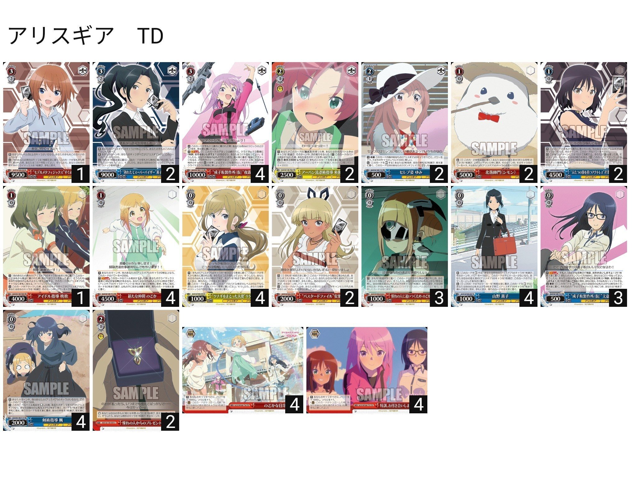 ヴァイス デッキ アリスギア 8電源 アリス・ギア・アイギス 8電源