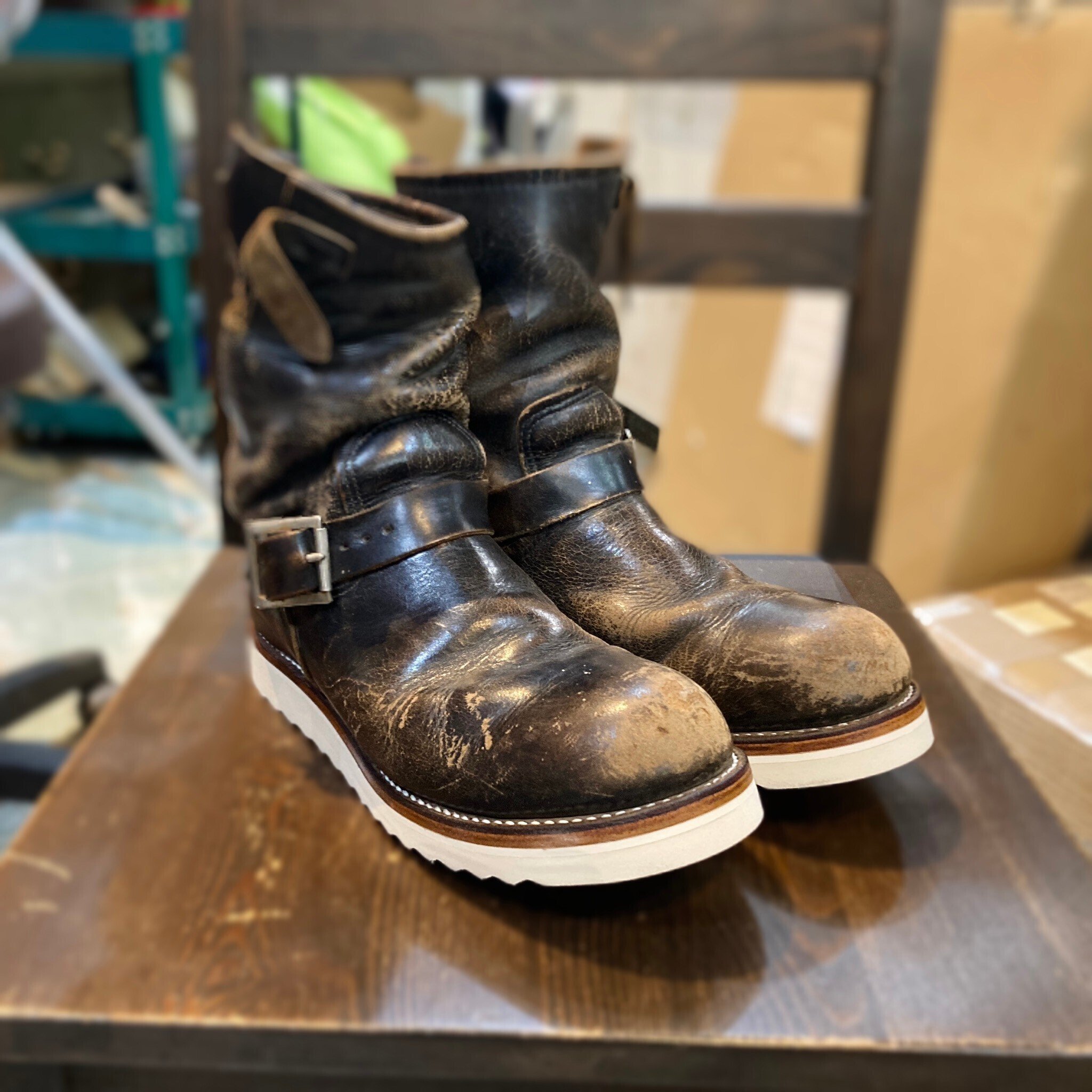 ソールカスタム】Red Wing #2268 PT91 茶芯エンジニア｜CREA Repair