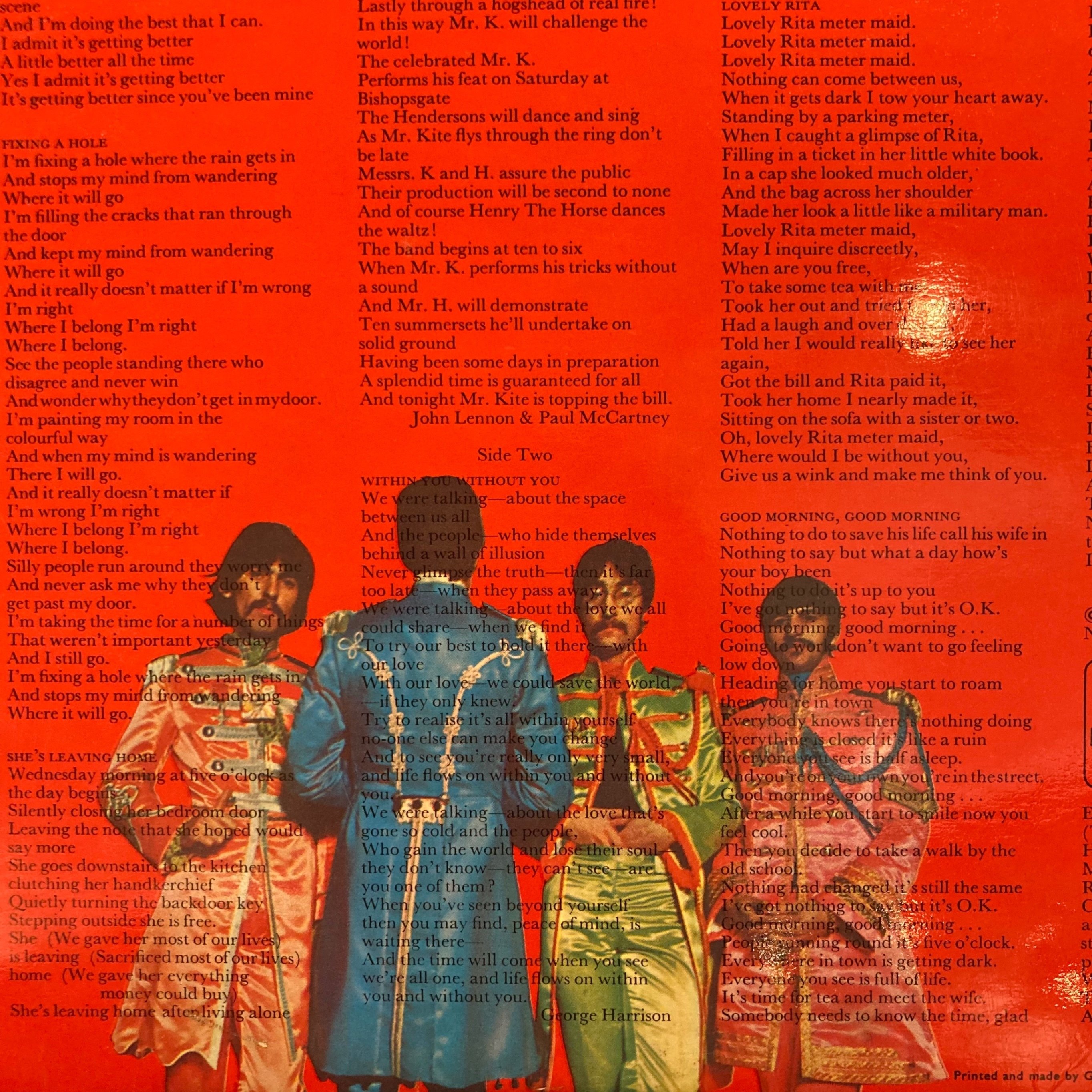 The Beatles『Sgt. Pepper's Lonely Hearts Club Band』のUKオリジナル
