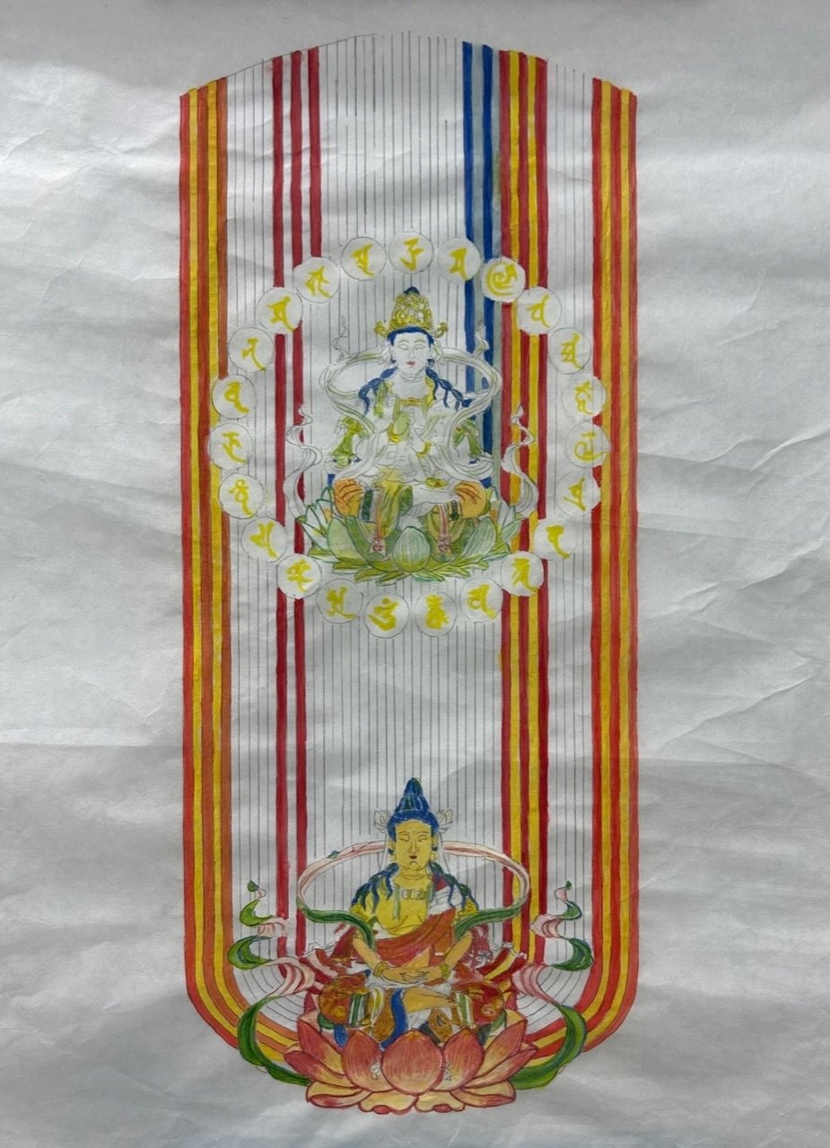 五大色の神秘と美しさ 【仏画曼荼羅アート】｜達磨の眼【本伝統文化を