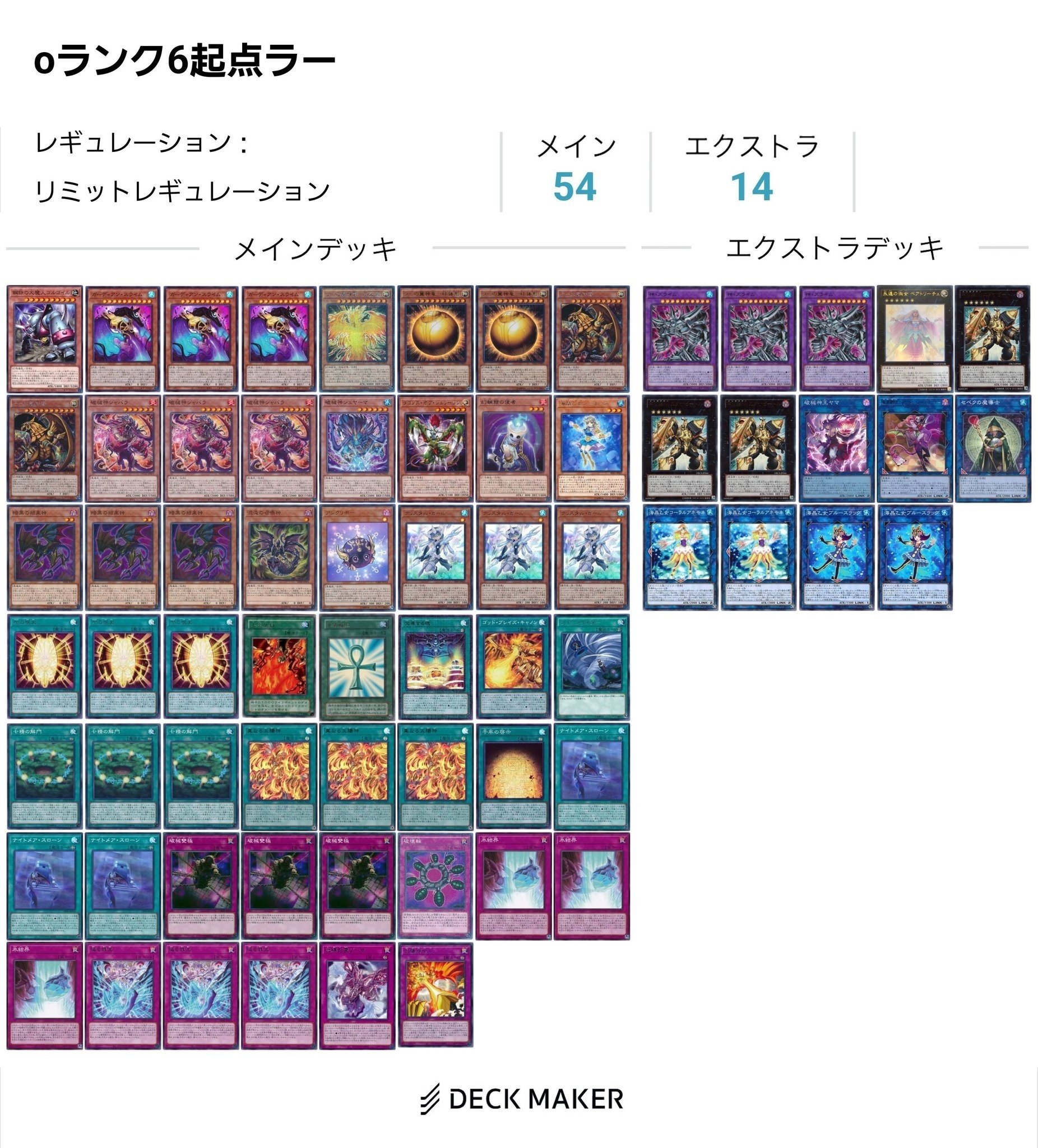 遊戯王】ラーの翼神竜ランク6起点 デッキ紹介｜むらちき@2/1東方お
