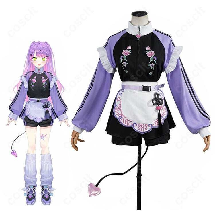 ホロライブ 常闇トワ メイド風ジャージ コスプレ衣装｜高品質
